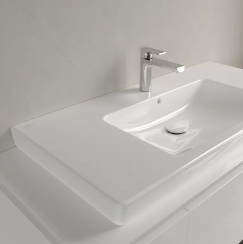 VILLEROY & BOCH SUBWAY 2.0 umyvadlo 100 cm, s otvorem pro baterii a přepadem, broušené 71751G01 Obrázek - fotka
