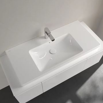 VILLEROY & BOCH SUBWAY 2.0 umyvadlo 100 cm, s otvorem pro baterii a přepadem, CeramicPlus, broušené 71751GR1 Obrázek - fotka