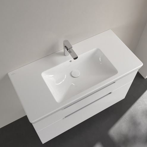 VILLEROY & BOCH SUBWAY 2.0 umyvadlo 100 cm, s otvorem pro baterii a přepadem 7175A001 Obrázek - fotka