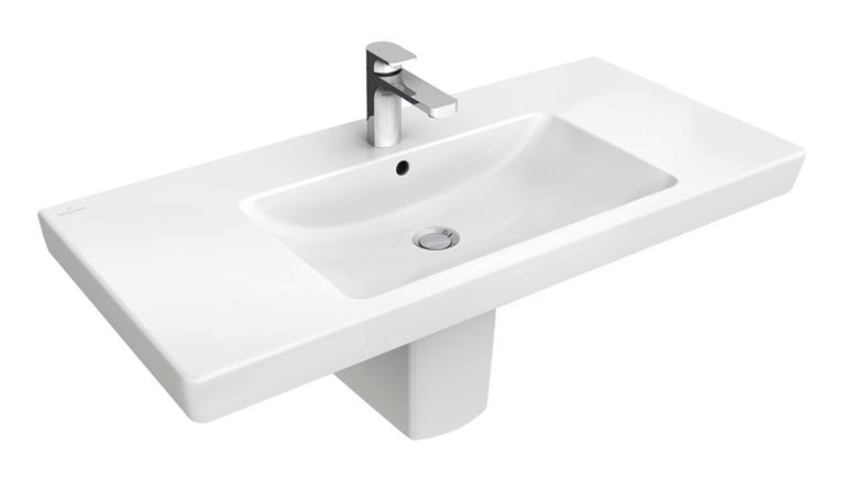 VILLEROY & BOCH SUBWAY 2.0 umyvadlo 100 cm, s otvorem pro baterii a přepadem, CeramicPlus 7175A0R1 Obrázek - fotka