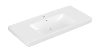 VILLEROY & BOCH SUBWAY 2.0 umyvadlo 100 cm, s otvorem pro baterii a přepadem, CeramicPlus