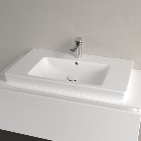 VILLEROY & BOCH SUBWAY 2.0 umyvadlo 80 cm, s otvorem pro baterii a přepadem, broušené 71758G01 Obrázek - fotka