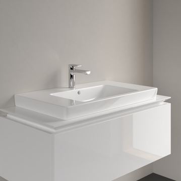 VILLEROY & BOCH SUBWAY 2.0 umyvadlo 80 cm, s otvorem pro baterii a přepadem, CeramicPlus, broušené 71758GR1 Obrázek - fotka