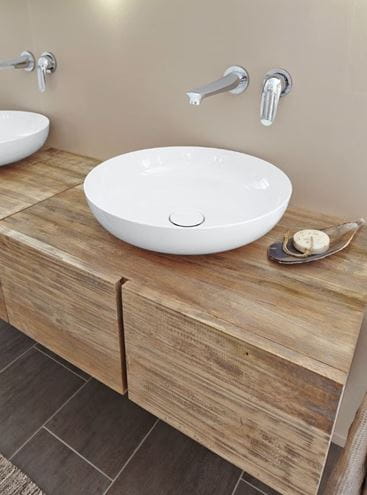 KALDEWEI MIENA 3181 umyvadlová mísa 38 cm, bez přepadu, smaltovaná ocel, Perl-Effect, alpská bílá 909406003001 Obrázek - fotka