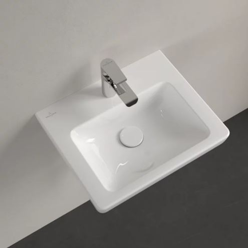 VILLEROY & BOCH SUBWAY 2.0 umývátko 45 cm, s otvorem pro baterii a přepadem 73154501 Obrázek - fotka