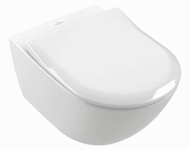 VILLEROY & BOCH SUBWAY 2.0 WC sedátko Slim, SoftClosing, alpská bílá 9M78S101 Obrázek - fotka