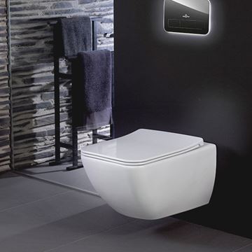 VILLEROY & BOCH VENTICELLO WC sedátko Slim Line, SoftClosing, alpská bílá 9M80S101 Obrázek - fotka