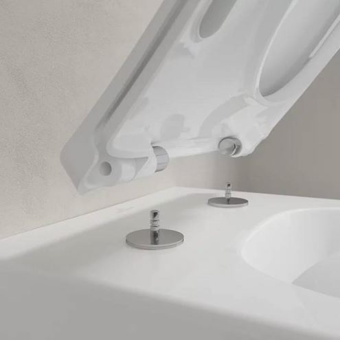 VILLEROY & BOCH VENTICELLO WC sedátko Slim Line, SoftClosing, alpská bílá 9M80S101 Obrázek - fotka