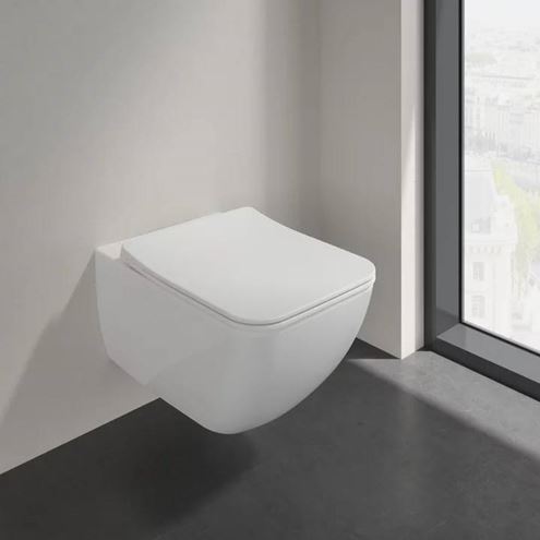 VILLEROY & BOCH VENTICELLO WC sedátko Slim Line, SoftClosing, alpská bílá 9M80S101 Obrázek - fotka