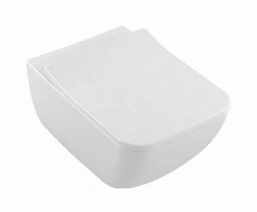 VILLEROY & BOCH VERITY LINE WC sedátko Slim, SoftClosing, alpská bílá 8M20S101 Obrázek - fotka