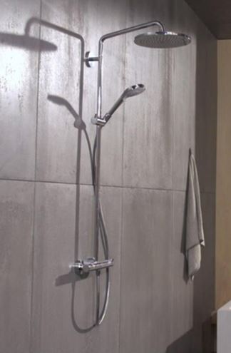 HANSGROHE CROMA SELECT S SHOWERPIPE 280 sprchový set s baterií, horní sprcha, ruční sprcha se 3 proudy, chrom 26791000 Obrázek - fotka