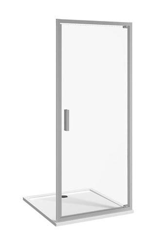 JIKA NION sprchové dveře 90x195 cm, pivotové, lesklý hliník/sklo čiré H2542N20026681 Obrázek - Hlavní obrázek