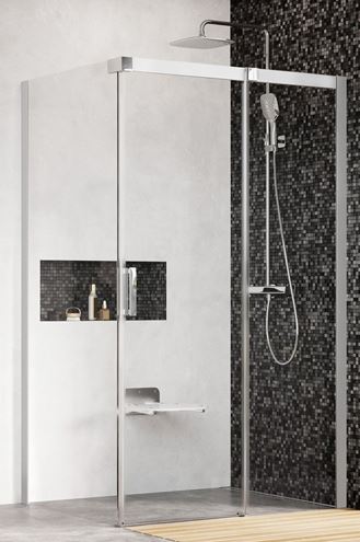 RAVAK MATRIX MSDPS 120/90 P sprchový kout 120x90 cm, vstup zepředu, posuvné dveře, pravý, satin/sklo transparent 0WPG7U00Z1 Obrázek - Hlavní obrázek