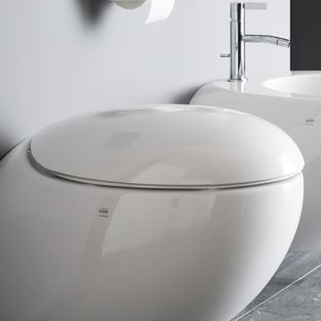 LAUFEN ILBAGNOALESSI ONE WC sedátko, SoftClose, bílá H8929710000001 Obrázek - fotka