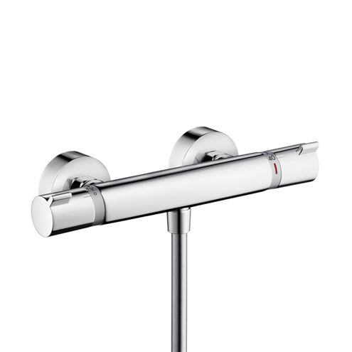 HANSGROHE CROMA SELECT E VARIO sprchový set s termostatickou baterií, ruční sprcha se 3 proudy, tyč, hadice, bílá/chrom 27081400 Obrázek - fotka