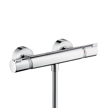 HANSGROHE CROMA SELECT E VARIO sprchový set s termostatickou baterií, ruční sprcha se 3 proudy, tyč, hadice, bílá/chrom 27081400 Obrázek - fotka
