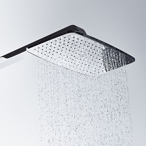 HANSGROHE RAINDANCE E360 SHOWEPIPE 360 sprchový set s termostatickou baterií, horní sprcha, ruční sprcha se 3 proudy, tyč, hadice, držák, chrom 27112000 Obrázek - fotka
