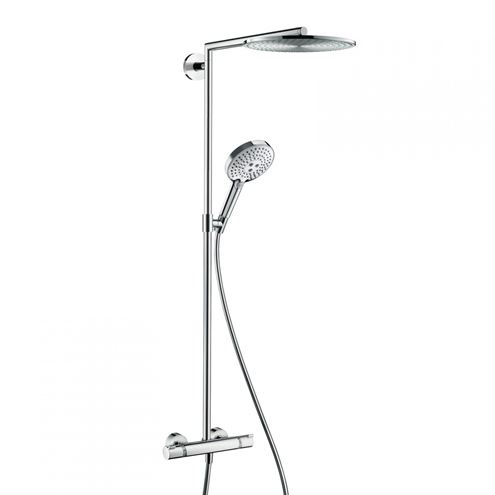 HANSGROHE RAINDANCE S SHOWEPIPE sprchový set s termostatickou baterií, horní sprcha, ruční sprcha se 3 proudy, tyč, hadice, chrom 27114000 Obrázek - Hlavní obrázek