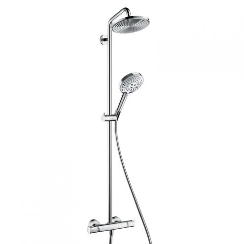 HANSGROHE RAINDANCE S SHOWERPIPE sprchový set s termostatickou baterií, horní sprcha, ruční sprcha se 3 proudy, tyč, hadice, chrom 27115000 Obrázek - Hlavní obrázek