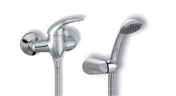 NOVASERVIS METALIA 55 sprchový set s baterií, ruční sprcha, hadice, držák, chrom