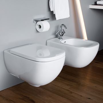 LAUFEN PALOMBA COLLECTION WC sedátko Slim, SoftClose, bílá H8918020000001 Obrázek - fotka