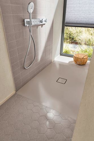 KALDEWEI CONOFLAT 780-1 sprchová vanička 80x90 cm, smaltovaná ocel, bez nosiče, Perl Effekt 465000013001 Obrázek - fotka