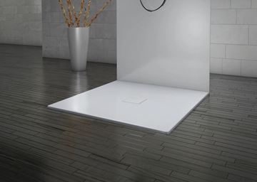 KALDEWEI CONOFLAT 780-1 sprchová vanička 80x90 cm, smaltovaná ocel, bez nosiče, Perl Effekt 465000013001 Obrázek - fotka