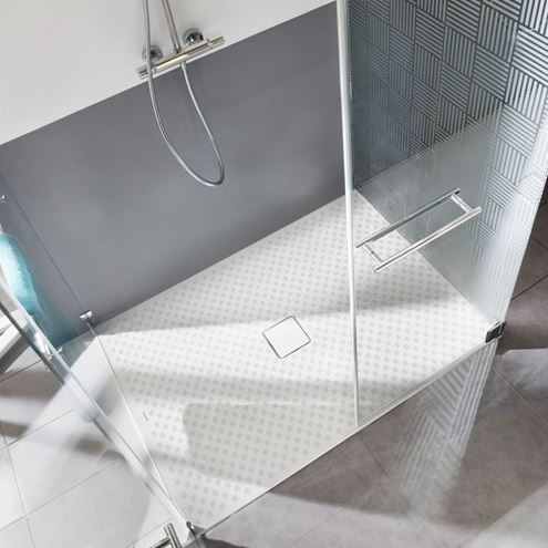 KALDEWEI CONOFLAT 780-1 sprchová vanička 80x90 cm, smaltovaná ocel, bez nosiče, Perl Effekt 465000013001 Obrázek - fotka