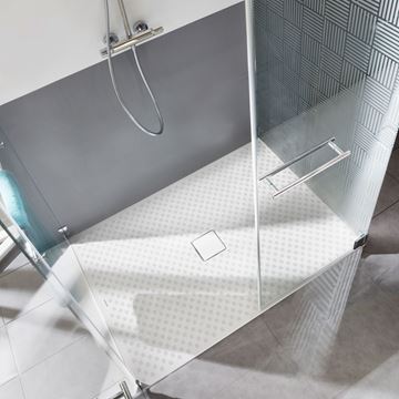 KALDEWEI CONOFLAT 780-1 sprchová vanička 80x90 cm, smaltovaná ocel, bez nosiče, Perl Effekt 465000013001 Obrázek - fotka
