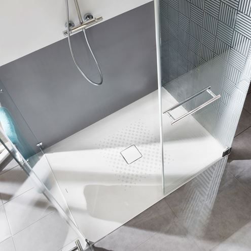 KALDEWEI CONOFLAT 781-1 sprchová vanička 80x100 cm, smaltovaná ocel, bez nosiče, Antislip 465130000001 Obrázek - fotka