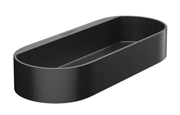 HANSGROHE WALLSTORIS police 250 mm, na lištu, matná černá