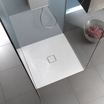 KALDEWEI CONOFLAT 783-2 sprchová vanička 90x90 cm, smaltovaná ocel, s nosičem, Perl Effekt, celoplošný Antislip 465335043001 Obrázek - fotka