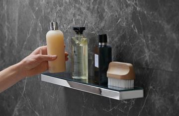 HANSGROHE RAINFINITY police 500 mm, nástěnná, sklo, chrom 26844000 Obrázek - fotka