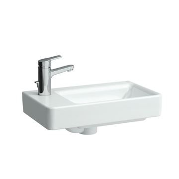 LAUFEN PRO S umývátko 48 cm, s otvorem pro baterii vlevo a přepadem