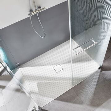 KALDEWEI CONOFLAT 788-2 sprchová vanička 90x110 cm, smaltovaná ocel, s nosičem 465848040001 Obrázek - fotka
