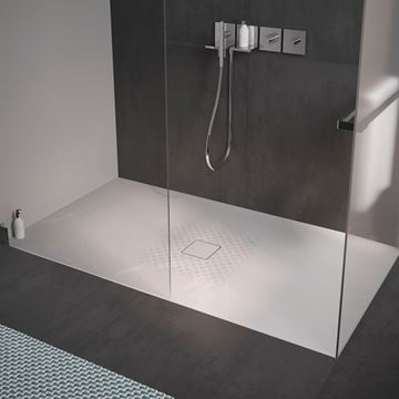 KALDEWEI CONOFLAT 795-1 sprchová vanička 90x140 cm, smaltovaná ocel, bez nosiče, Antislip 466530000001 Obrázek - fotka