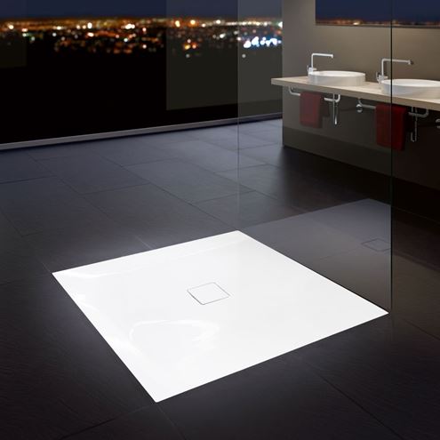 KALDEWEI CONOFLAT 852-2 sprchová vanička 80x80 cm, smaltovaná ocel, s nosičem 466848040001 Obrázek - fotka