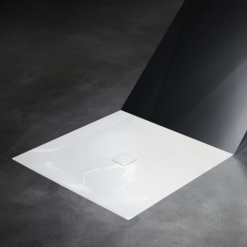 KALDEWEI CONOFLAT 852-2 sprchová vanička 80x80 cm, smaltovaná ocel, s nosičem 466848040001 Obrázek - fotka