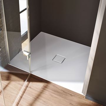 KALDEWEI CONOFLAT 853-1 sprchová vanička 75x90 cm, smaltovaná ocel, bez nosiče 466900010001 Obrázek - fotka