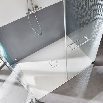KALDEWEI CONOFLAT 853-1 sprchová vanička 75x90 cm, smaltovaná ocel, bez nosiče 466900010001 Obrázek - fotka
