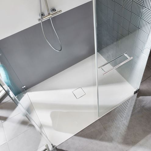 KALDEWEI CONOFLAT 853-1 sprchová vanička 75x90 cm, smaltovaná ocel, bez nosiče 466900010001 Obrázek - fotka