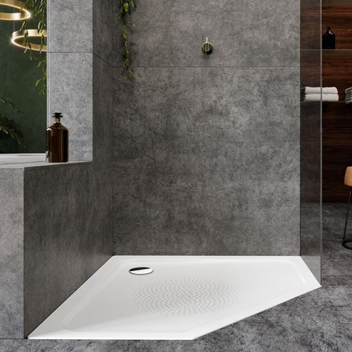 KALDEWEI CORNEZZA 670-1 sprchová vanička 90x90 cm, smaltovaná ocel, bez nosiče, Perl Effekt, Antislip 459030003001 Obrázek - fotka