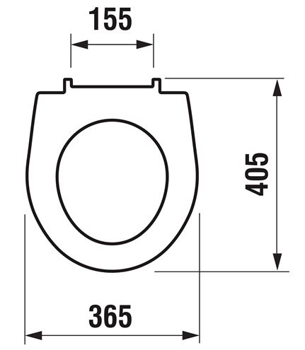 JIKA LYRA PLUS WC sedátko, SlowClose, bílá H8933813000001 Technický nákres