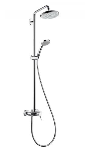 HANSGROHE CROMA SHOWERPIPE 220 sprchový set s baterií, horní sprcha, ruční sprcha se 4 proudy, chrom 27222000 Obrázek - Hlavní obrázek