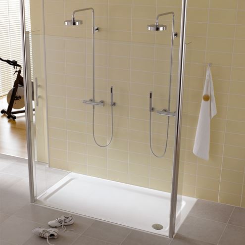 KALDEWEI DUSCHPLAN XXL 425-2 sprchová vanička 75x140 cm, smaltovaná ocel, s nosičem 432548040001 Obrázek - fotka