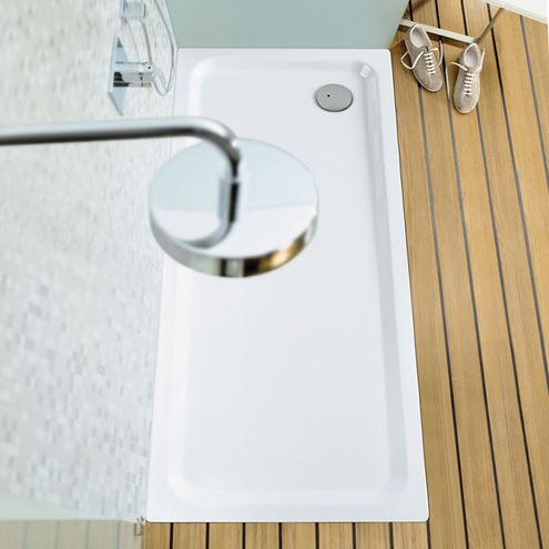 KALDEWEI DUSCHPLAN XXL 425-2 sprchová vanička 75x140 cm, smaltovaná ocel, s nosičem 432548040001 Obrázek - fotka