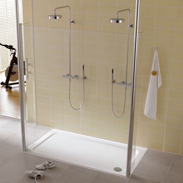 KALDEWEI DUSCHPLAN XXL 427-1 sprchová vanička 100x140 cm, smaltovaná ocel, bez nosiče, Perl Effekt 432700013001 Obrázek - fotka