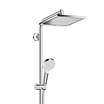 HANSGROHE CROMETTA E SHOWERPIPE 240 sprchový set s baterií, horní sprcha, ruční sprcha se 2 proudy, tyč, hadice, chrom 27284000 Obrázek - fotka