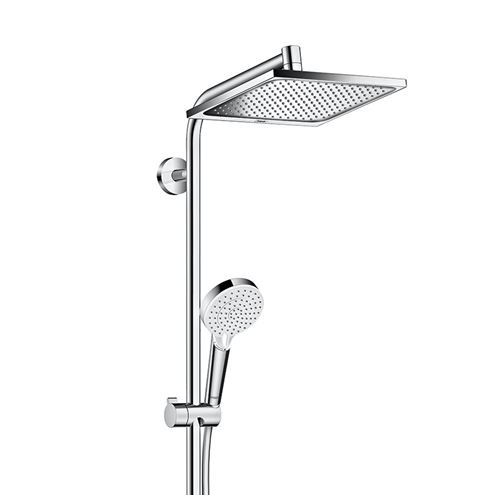 HANSGROHE CROMETTA E SHOWERPIPE 240 sprchový set s baterií, horní sprcha, ruční sprcha se 2 proudy, tyč, hadice, chrom 27284000 Obrázek - fotka