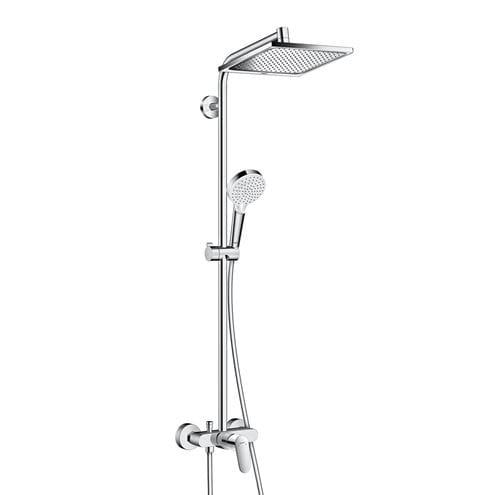 HANSGROHE CROMETTA E SHOWERPIPE 240 sprchový set s baterií, horní sprcha, ruční sprcha se 2 proudy, tyč, hadice, chrom 27284000 Obrázek - Hlavní obrázek